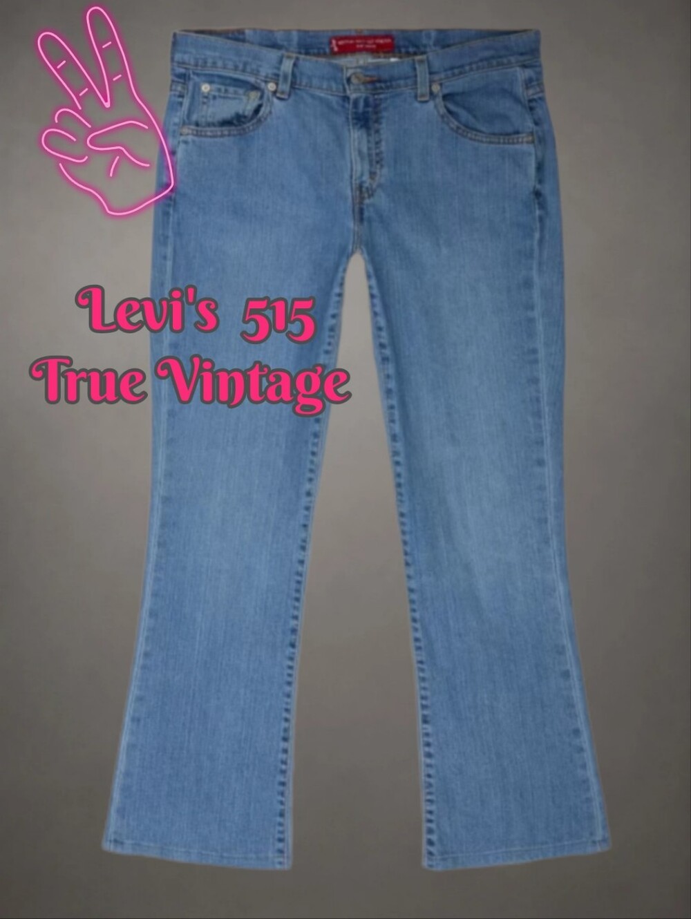 Vintage Levi's 515 Midrise Bootcut Light Wash Jeans Size 14